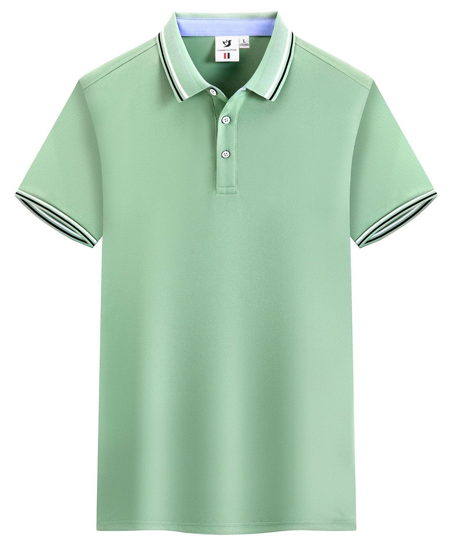 Summer Ice Silk Polo Shirt Overalls