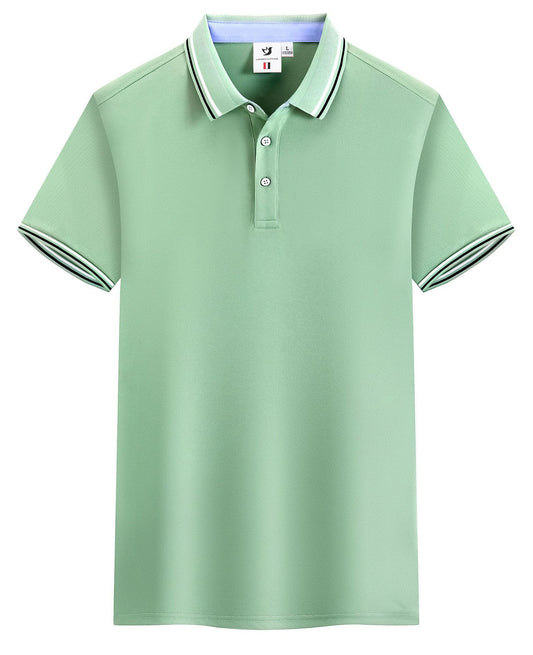 Summer Ice Silk Polo Shirt Overalls