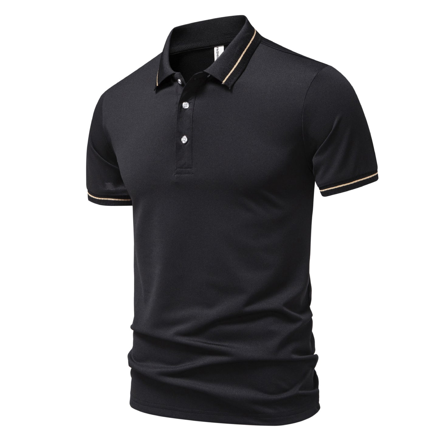 Business Lapel Breathable High-end European Size Casual Polo Shirt