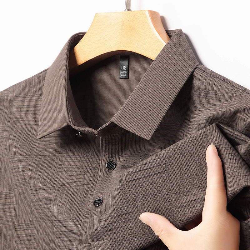 Slim Fit Breathable New Men's Lapel T-shirt