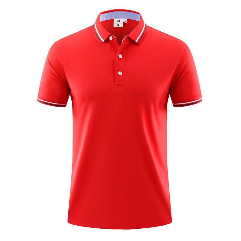 Summer Ice Silk Polo Shirt Overalls