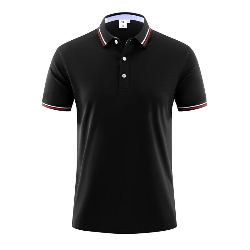 Summer Ice Silk Polo Shirt Overalls