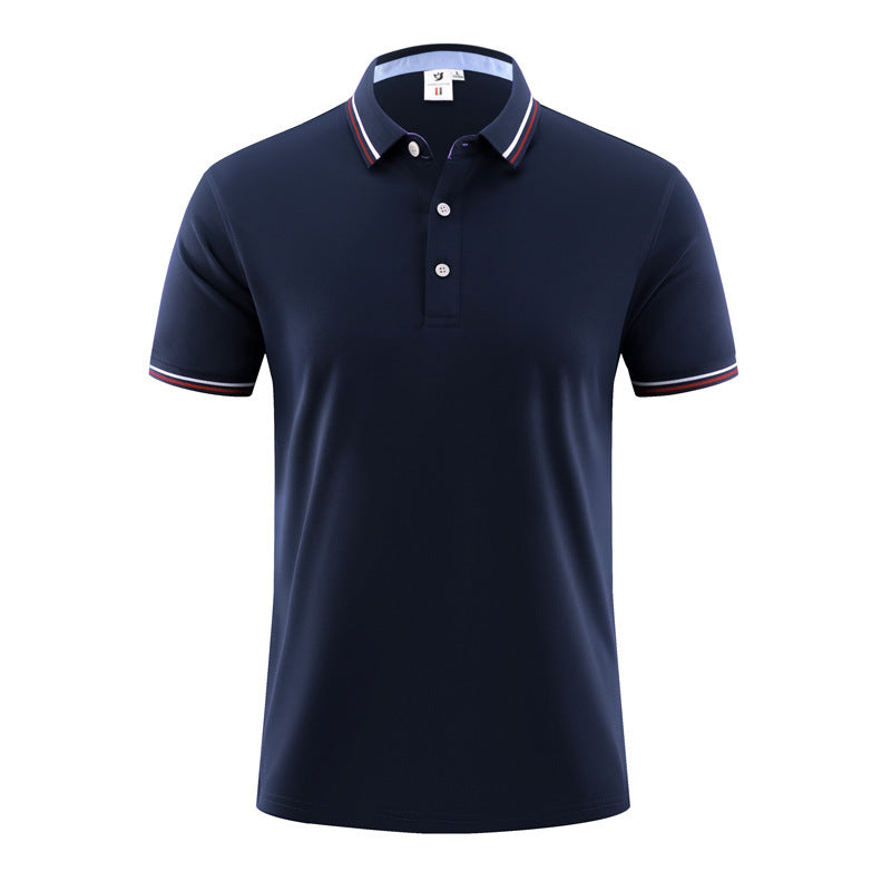 Summer Ice Silk Polo Shirt Overalls